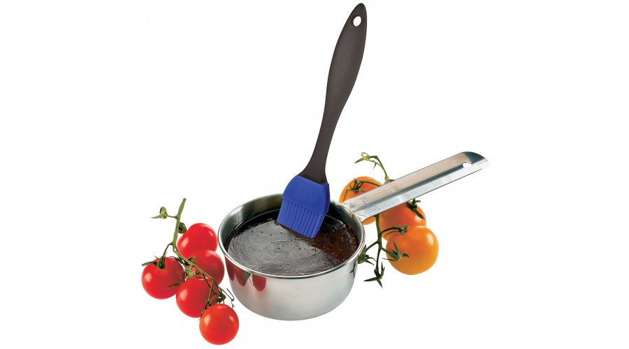 Rozsdamentes pácoló szett szilikon ecsettel