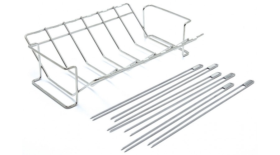 Rács kosár és nyárs szett