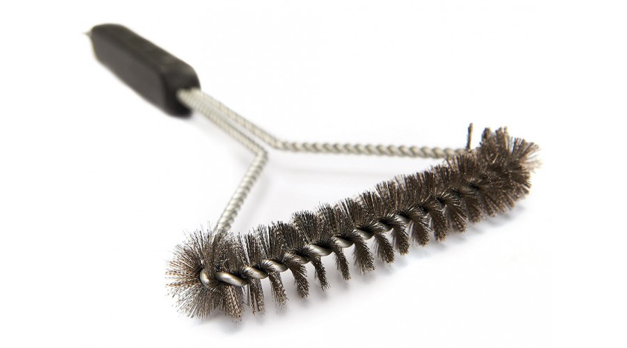 Rácstisztító kefe, széles fej, fonott nyél